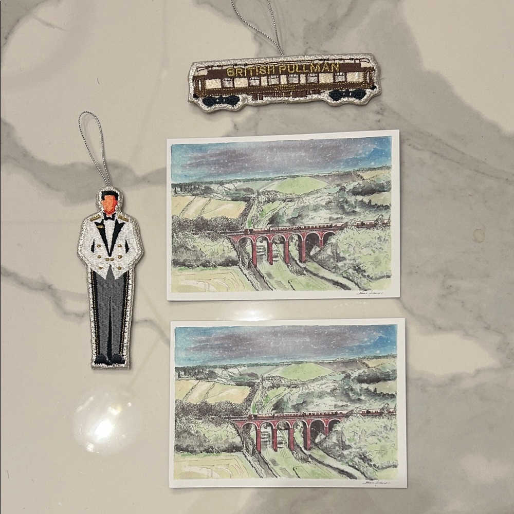 British Pullman Train Ornament and Card Set 🌲🚂🇬🇧